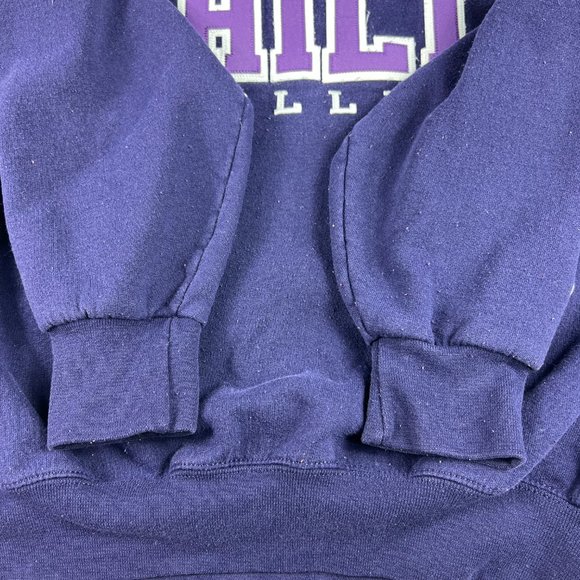 Champion Spring Hill Badger Alabama Sweatshirt Adult Small Purple Faded Crewneck - Picture 4 of 14